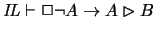 $\mathit{IL}\vdash \Box \neg A \rightarrow A\rhd B$