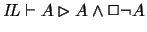 $\mathit{IL}\vdash A\rhd A\wedge \Box \neg A$