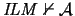 $\mathit{ILM}\nvdash \mathcal{A}$