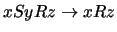 $ x S y R z \rightarrow x R z $