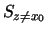 $S_{z \neq x_0}$