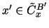 $ x' \in \tilde{C}_x^{B'} $