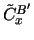 $ \tilde{C}^{B'}_x $