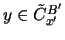 $ y \in
\tilde{C}_{x'}^{B'} $