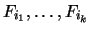 $F_{i_1}, \ldots , F_{i_k}$