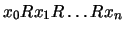 $x_0Rx_1R \ldots Rx_n$