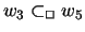 $w_0 \prec_{\mbox{\footnotesize {$q\wedge \Box \Box \neg p$ }}} w_5$