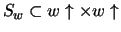 $S_w\subset w\uparrow \times w\uparrow$